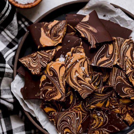 Dark Chocolate Peanut Butter Bark