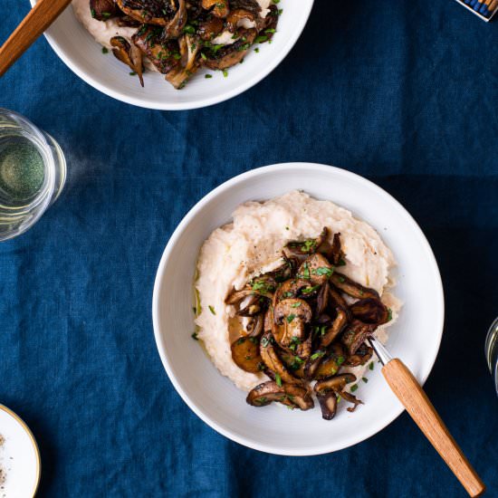 White Bean Puree with Mushrooms