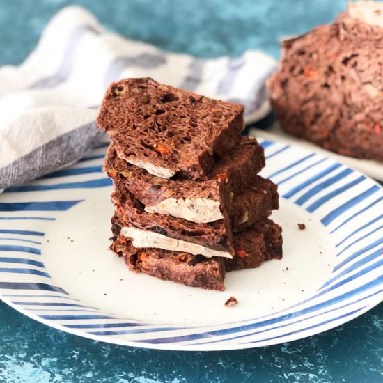 Sourdough chocolate bread