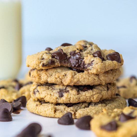 Chocolate Chip Oat Flour Cookies