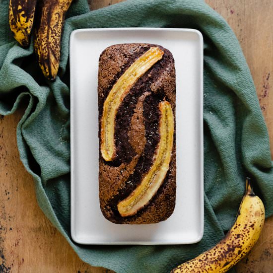 Caramelized Chocolate Banana Bread