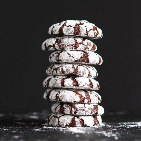 Chocolate Crinkle Cookies GF