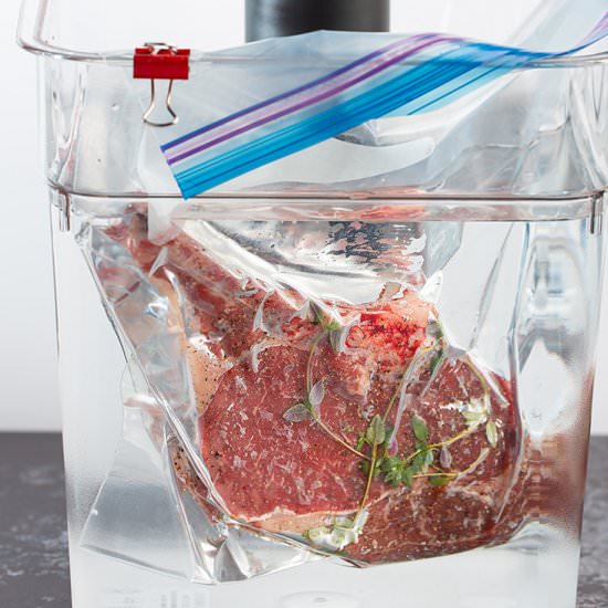 Sous Vide Ribeye w/ Herb Butter