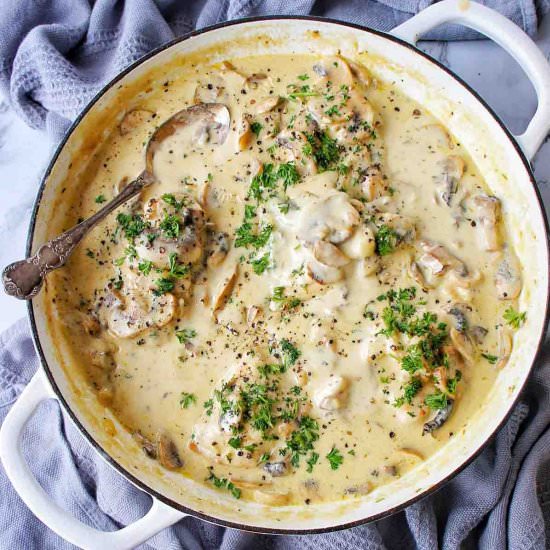 Creamy Mushroom Chicken Thighs