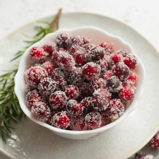 Sugared cranberries