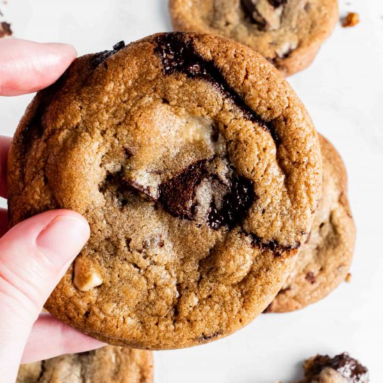 chocolate chip marzipan cookies