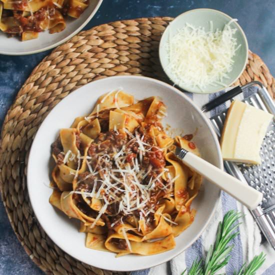Rich Beef Shin Ragu with Red Wine