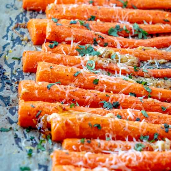 Parmesan Roasted Carrots