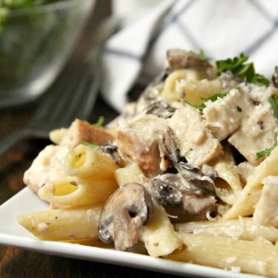 Chicken Mushroom Alfredo