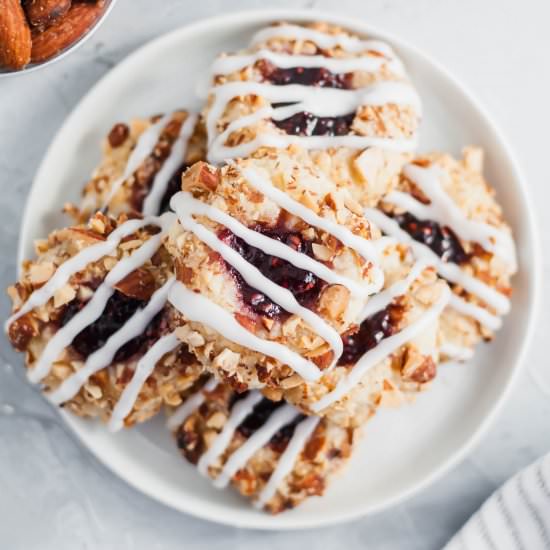 Raspberry Thumbprint Cookies