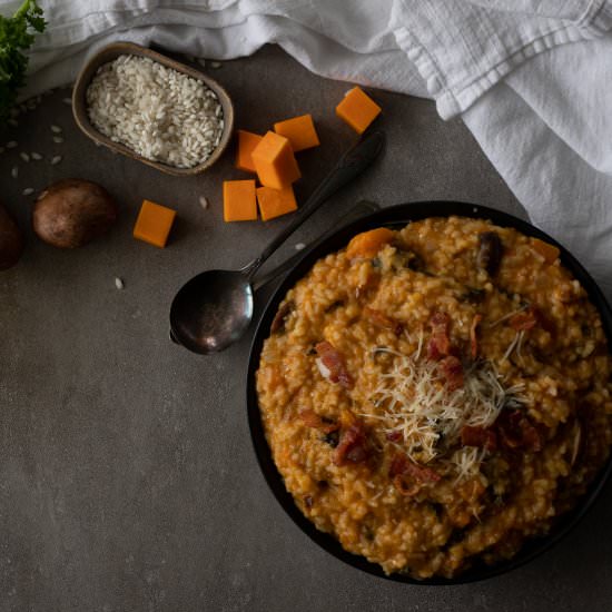 Butternut and Mushroom Risotto