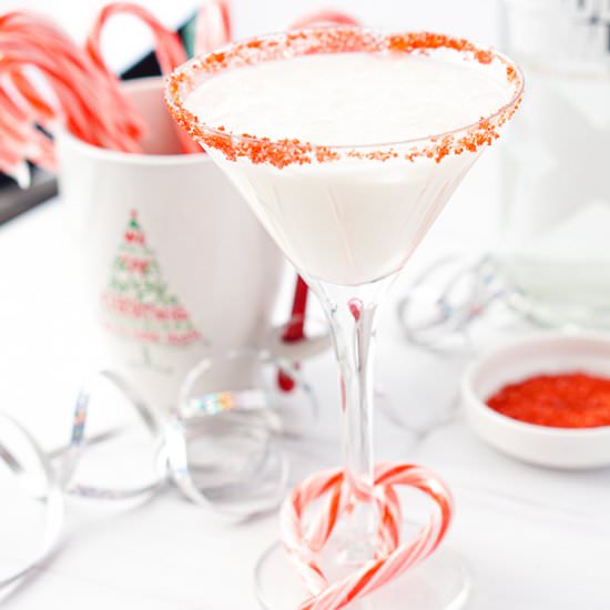 Keto Candy Cane Martini