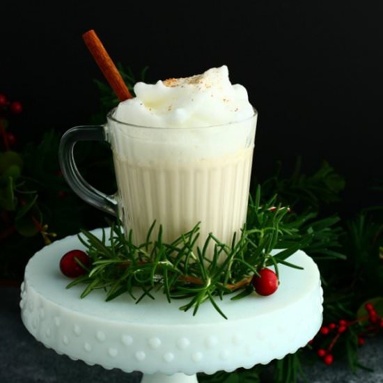 Festive Christmas Bourbon Eggnog