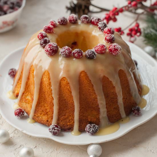cranberry orange bundt cake