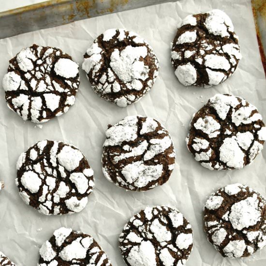 Chocolate Crinkle Cookies