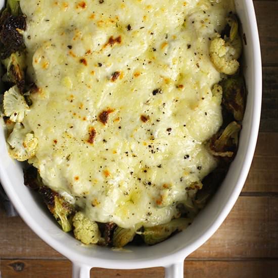 Brussels Sprouts with Gruyere Chees