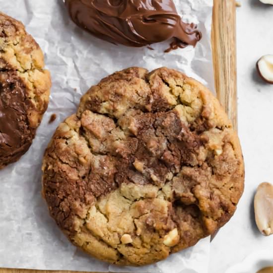Peanut Butter Nutella Cookies