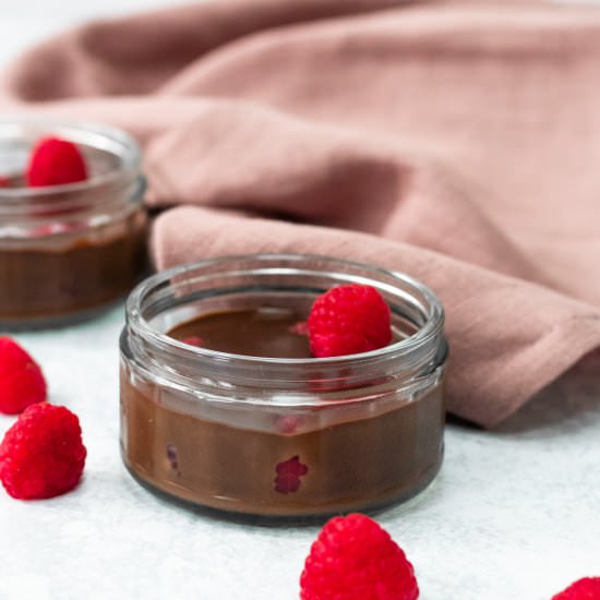 Chocolate Raspberry Pots