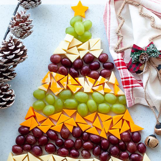 Christmas Tree Cheese Platter