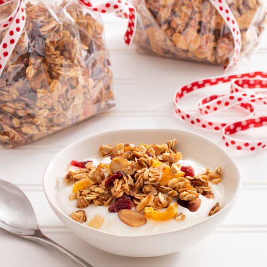 Holiday Cranberry Orange Granola