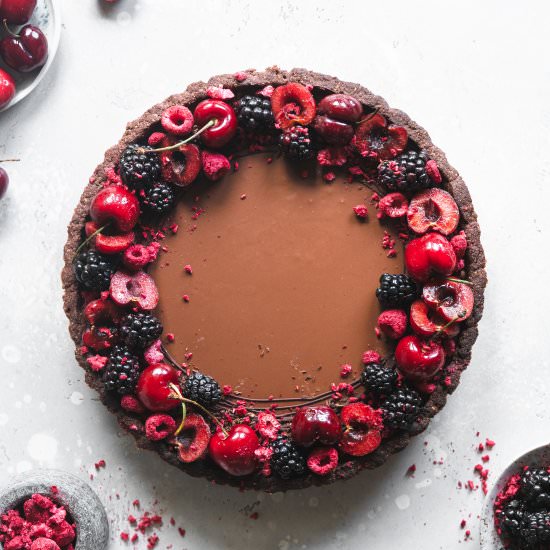 Forest Fruits Chocolate Tart