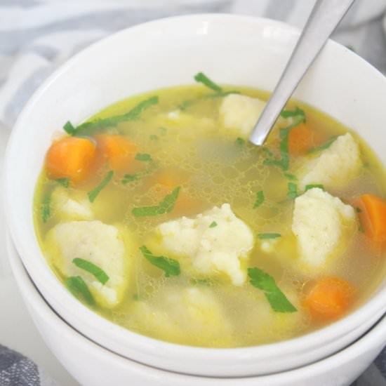 SEMOLINA DUMPLINGS SOUP