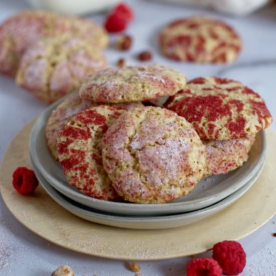 Raspberry Hazelnut Cookies