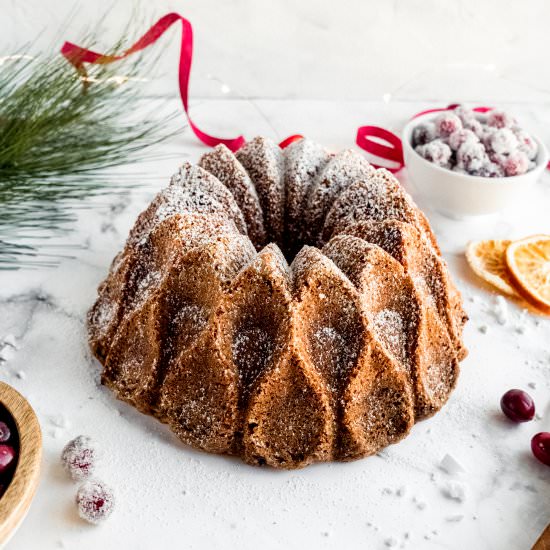Cranberry Orange Rum Cake