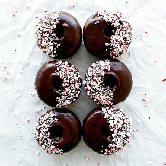 Chocolate Glazed Chocolate Donuts