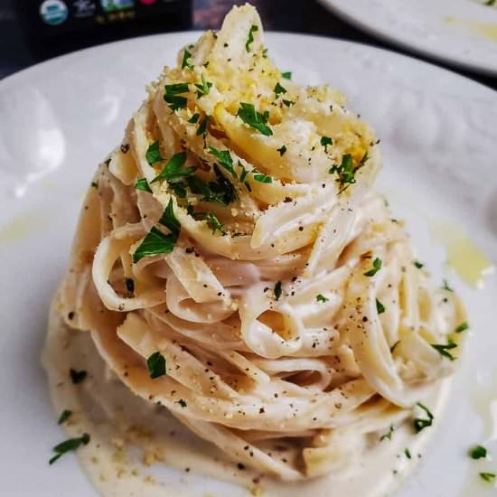 vegan fettucine alfredo