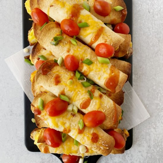 Baked Breakfast Flautas