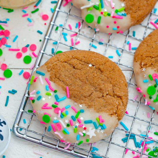 Eggnog Gingerbread Cookies