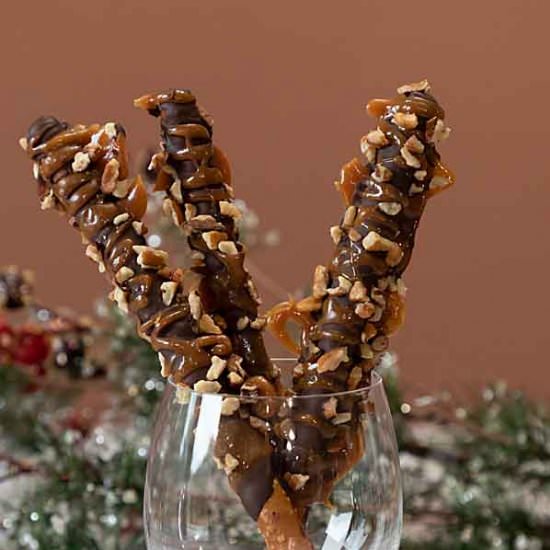 Loaded Chocolate Pretzel Rods