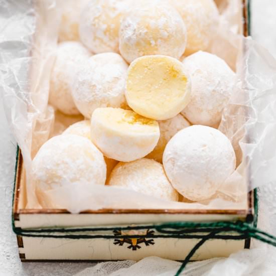 Orange White Chocolate Truffles