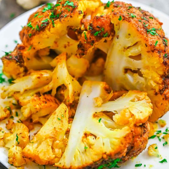 Whole Roasted Cauliflower