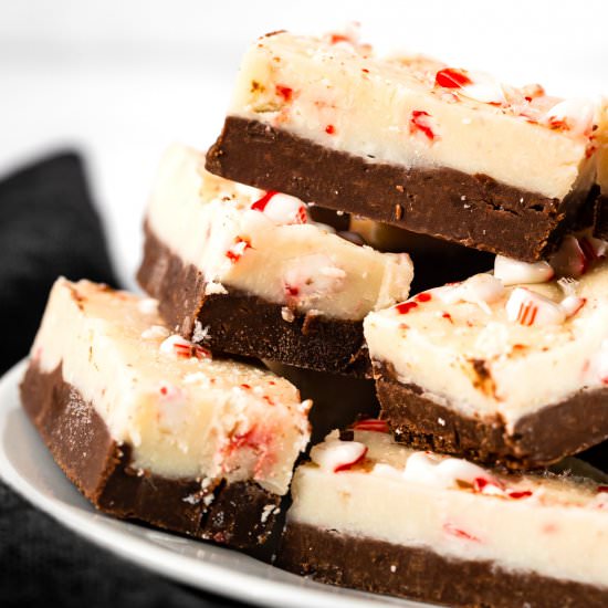 Peppermint Bark Fudge