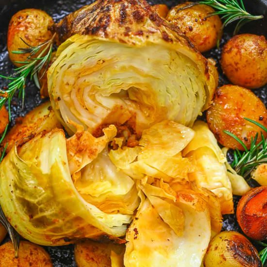 Whole Roasted Cabbage