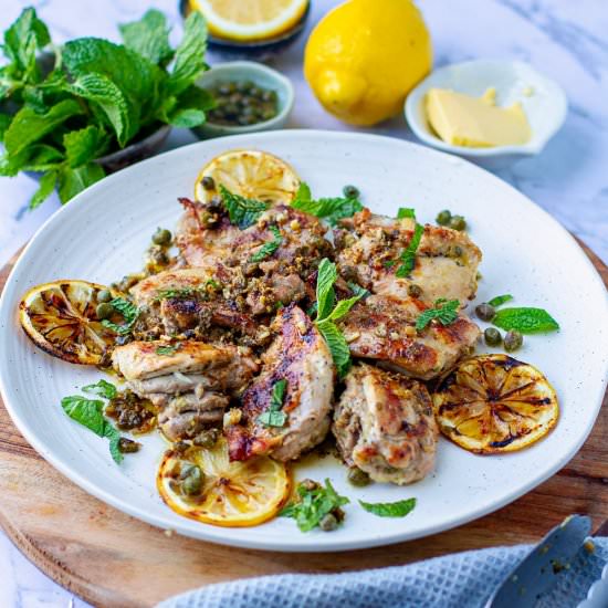 Grilled Chicken Piccata