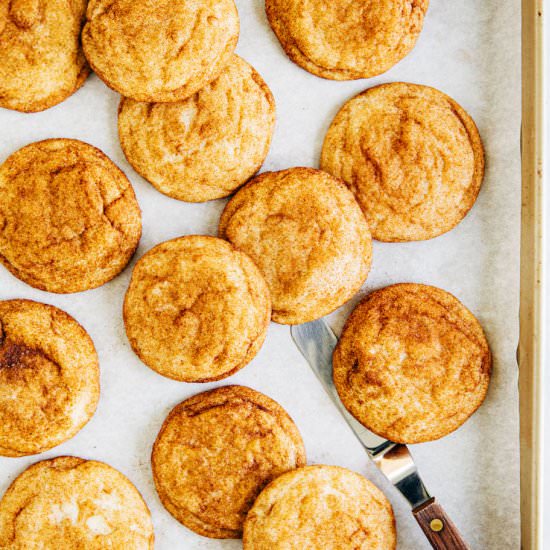 No Cream of Tartar Snickerdoodles