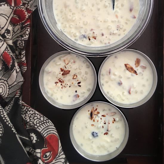 Sago Pudding with Vanilla