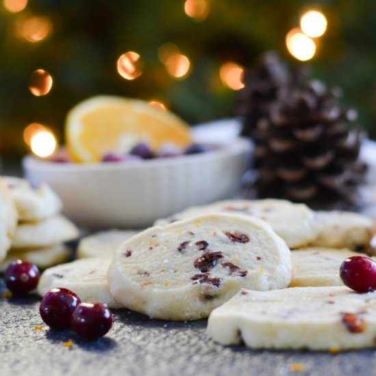 Cranberry Orange Butter Cookies