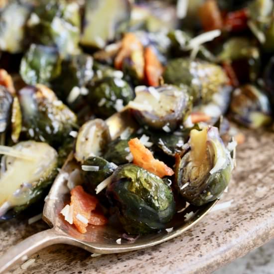 Roasted Purple Brussels Sprouts