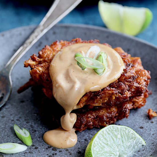 Korean Sweet Potato Latkes