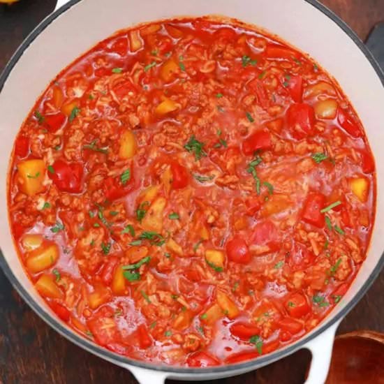 Unstuffed Peppers