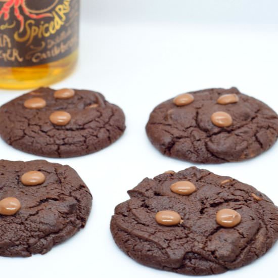 Spiced Orange Rum Brownie Cookies