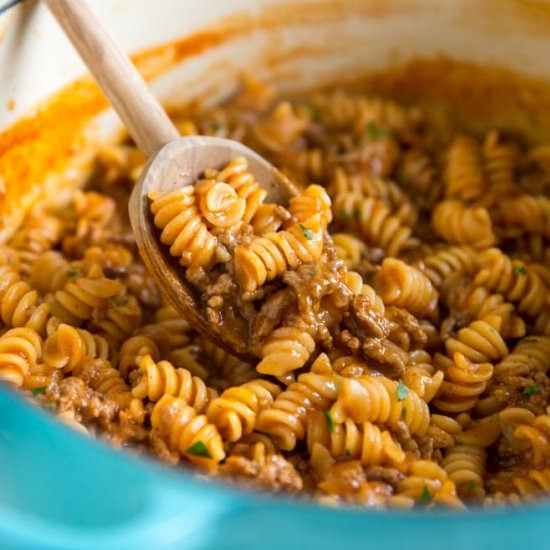 One Pot Sloppy Joe Casserole