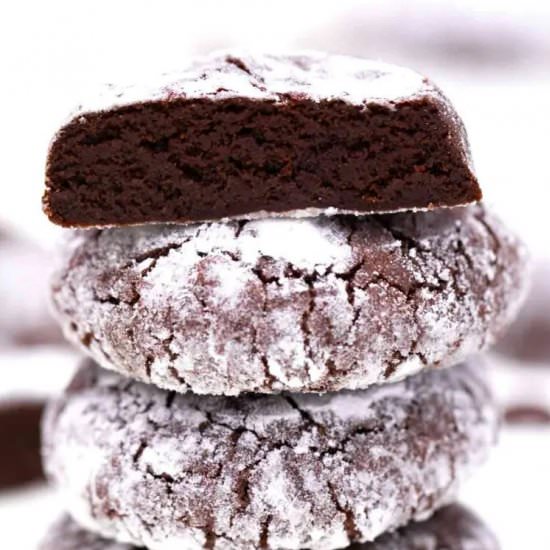 Chocolate Crinkle Cookies