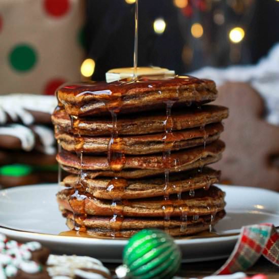 Gingerbread Protein Pancakes