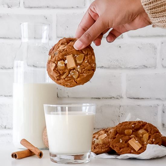 Candied Ginger Molasses Cookies