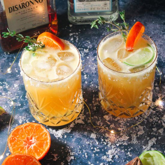 Festive Amaretto Orange Margaritas